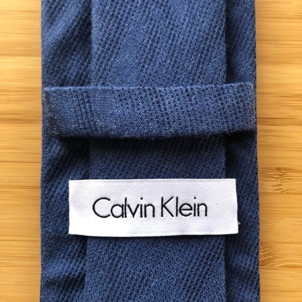 Calvin Klein Cotton Tie In Gorgeous Moroccan Blue!